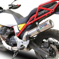 GPR exhaust compatible with  Moto Guzzi V85TT 2019-2020, M3 Inox , Slip-on exhaust including link pipe 