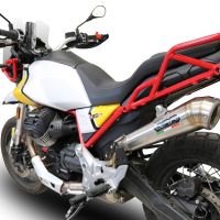 GPR exhaust compatible with  Moto Guzzi V85TT 2021-2023, Powercone Evo, Slip-on exhaust including removable db killer and link pipe 