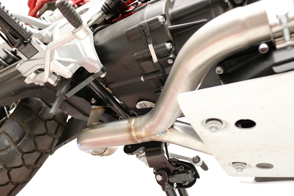 GPR exhaust compatible with  Moto Guzzi V85TT 2019-2020, Decatalizzatore, Decat pipe 