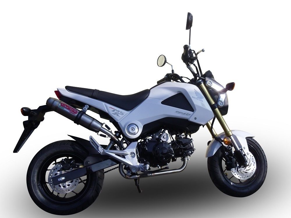 GPR exhaust compatible with  Honda Grom 125  2018-2020, Deeptone Inox, Full system exhaust 