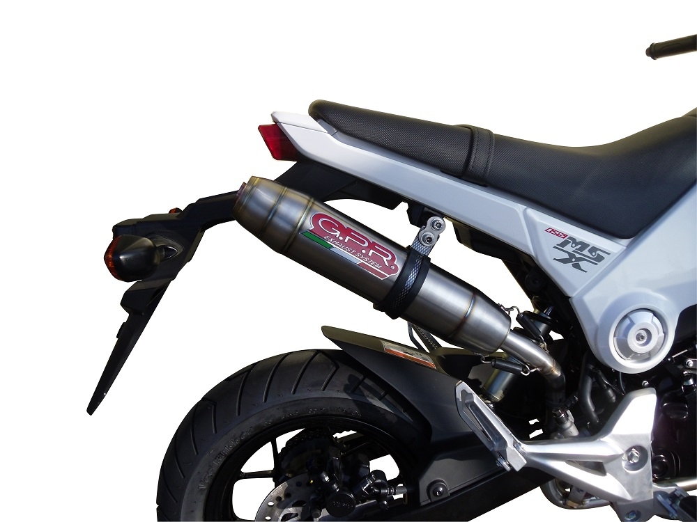 GPR exhaust compatible with  Honda Grom 125  2021-2023, Deeptone Inox, Full system exhaust 