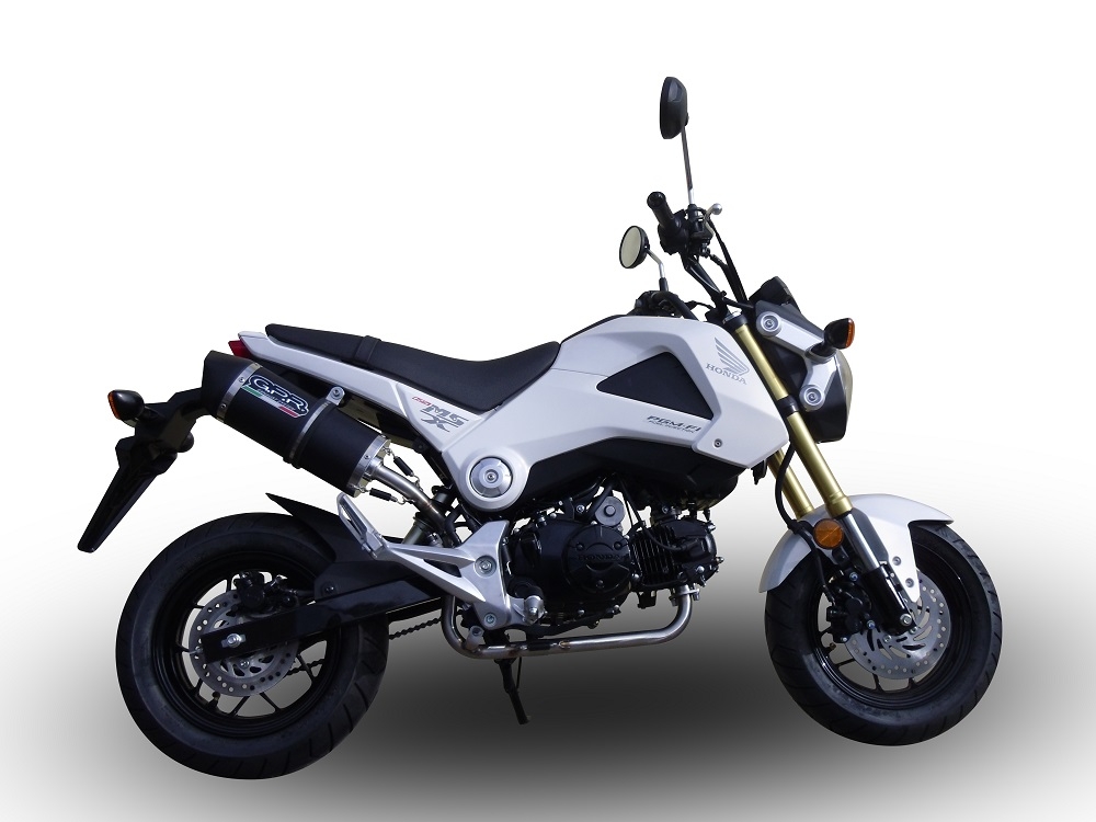 GPR exhaust compatible with  Honda Grom 125  2021-2023, Furore Nero, Full system exhaust 