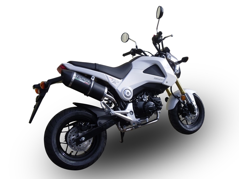 GPR exhaust compatible with  Honda Grom 125  2021-2023, Furore Nero, Full system exhaust 