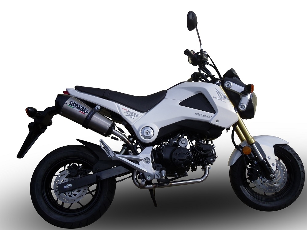 GPR exhaust compatible with  Honda Grom 125  2021-2023, Gpe Ann. titanium, Full system exhaust 