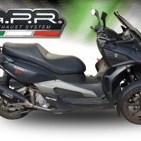 GPR exhaust compatible with  Quadro Qv 3 2018-2020, Power Bomb, Slip-on exhaust including removable db killer and link pipe 