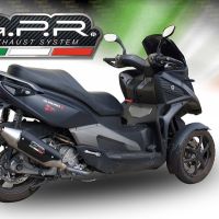 GPR exhaust compatible with  Quadro QUADRO 3 2014-2017, Power Bomb, Slip-on exhaust including removable db killer and link pipe 