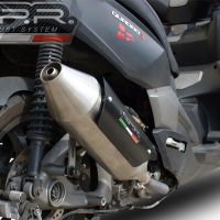 GPR exhaust compatible with  Quadro Qv 3 2018-2020, Power Bomb, Slip-on exhaust including removable db killer and link pipe 