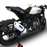 GPR exhaust compatible with  Husqvarna Svartpilen 701 2018-2020, Albus Evo4, Slip-on exhaust including removable db killer and link pipe 