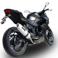 GPR exhaust compatible with  Kawasaki Z300 2014-2017, Albus Ceramic, Slip-on exhaust including removable db killer and link pipe 