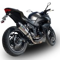 GPR exhaust compatible with  Kawasaki Z300 2014-2017, Gpe Ann. titanium, Slip-on exhaust including removable db killer and link pipe 