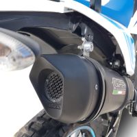 GPR exhaust compatible with  Malaguti XSM 125 Supermoto 2021-2023, Furore Poppy, Slip-on exhaust including link pipe and removable db killer 