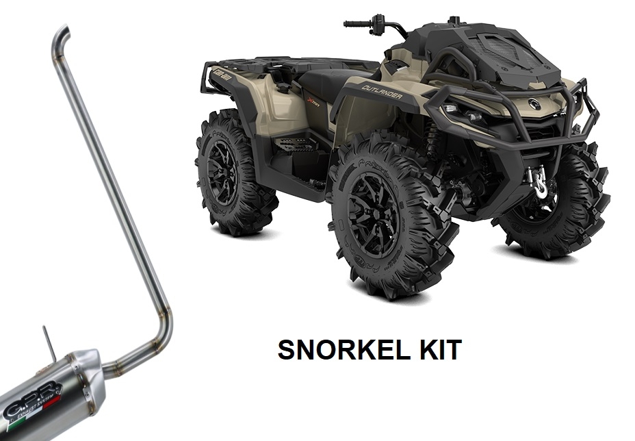 GPR exhaust compatible with  Can Am Outlander 800 XMR 2012-2016, Snorkel kit, Snorkel extension kit for GPR Pentacross silencer 