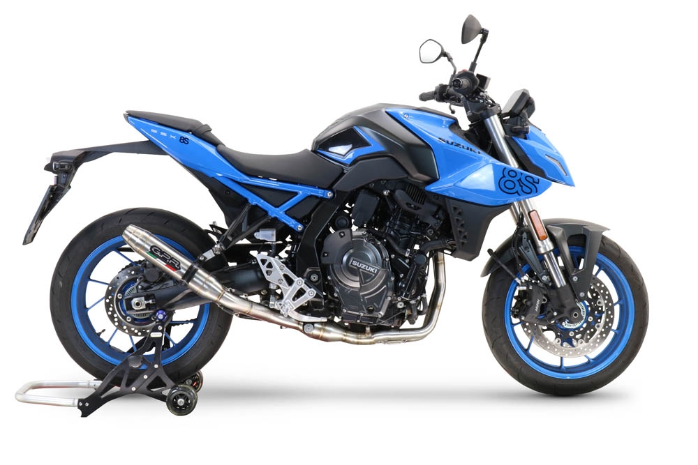 GPR exhaust compatible with  Suzuki Gsx-8R 2022-2024, Deeptone Inox, Full system exhaust, including removable db killer 