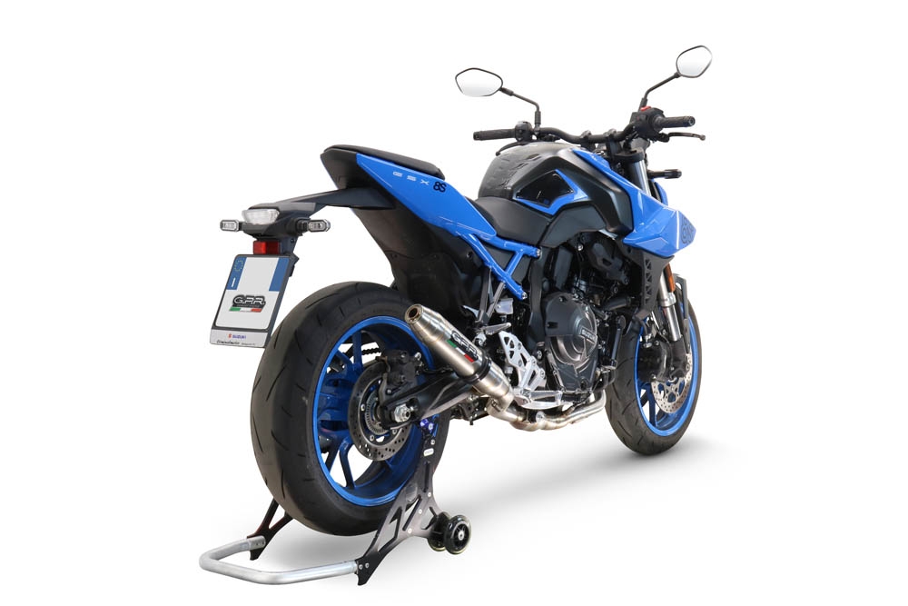 GPR exhaust compatible with  Suzuki Gsx-8R 2022-2024, Deeptone Inox, Full system exhaust, including removable db killer 