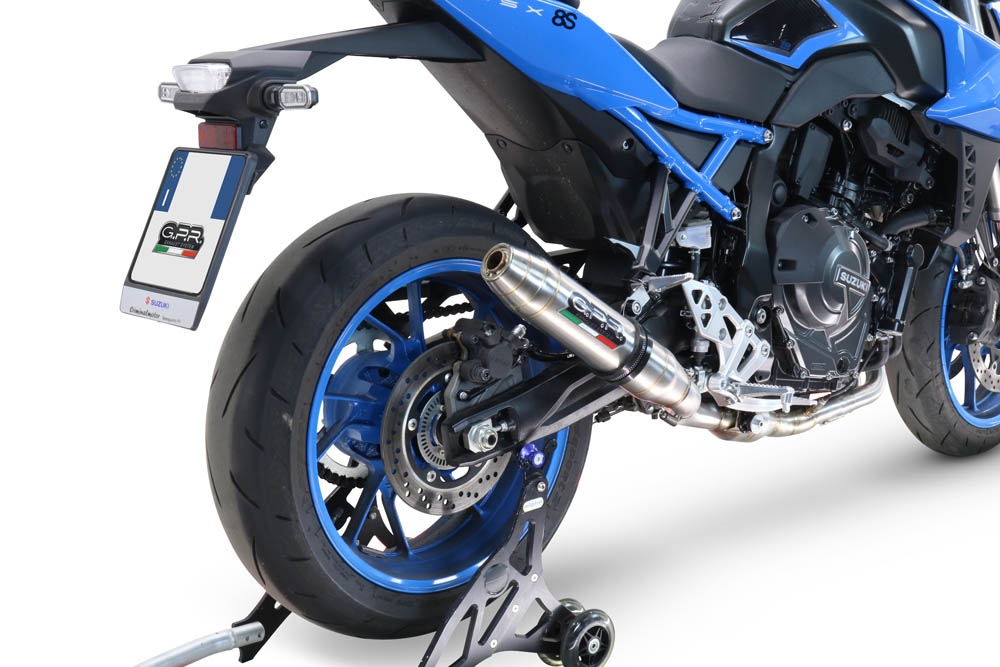 GPR exhaust compatible with  Suzuki Gsx-8R 2022-2024, Deeptone Inox, Full system exhaust, including removable db killer 