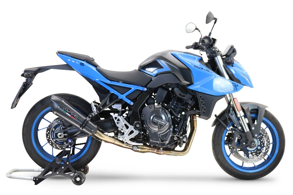 GPR exhaust compatible with  Suzuki Gsx-8S 2022-2024, Gpe Ann. Poppy, Full system exhaust, including removable db killer 