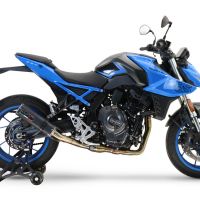 GPR exhaust compatible with  Suzuki Gsx-8S 2022-2024, M3 Black Titanium, Full system exhaust, including removable db killer 