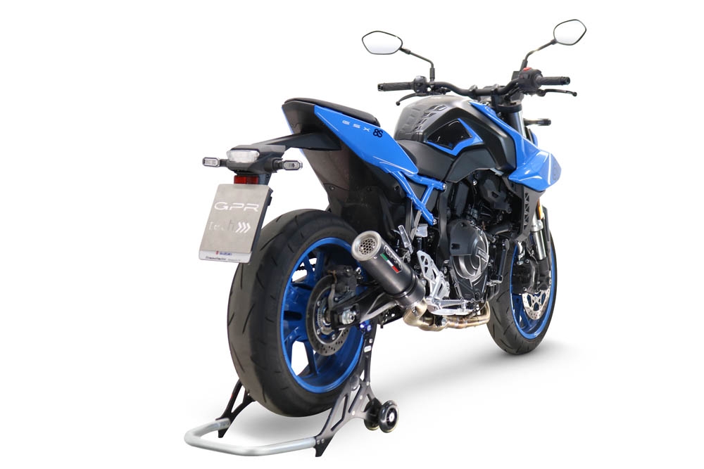 GPR exhaust compatible with  Suzuki Gsx-8R 2022-2024, M3 Black Titanium, Full system exhaust, including removable db killer 