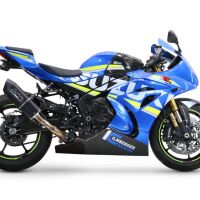 GPR exhaust compatible with  Suzuki GSX-R1000 R 2021-2024, Furore Nero, Slip-on exhaust including link pipe 