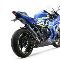 GPR exhaust compatible with  Suzuki GSX-R1000 R 2017-2020, Furore Evo4 Nero, Slip-on exhaust including removable db killer and link pipe 