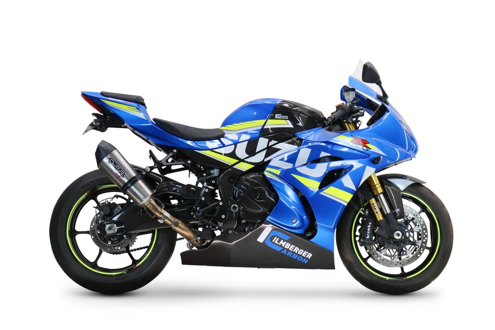 GPR exhaust compatible with  Suzuki GSX-R1000 R 2021-2024, Gpe Ann. titanium, Slip-on exhaust including link pipe 