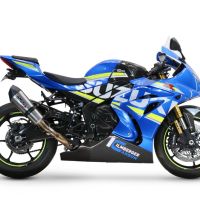 GPR exhaust compatible with  Suzuki GSX-R1000 R 2021-2024, GP Evo4 Titanium, Slip-on exhaust including removable db killer and link pipe 