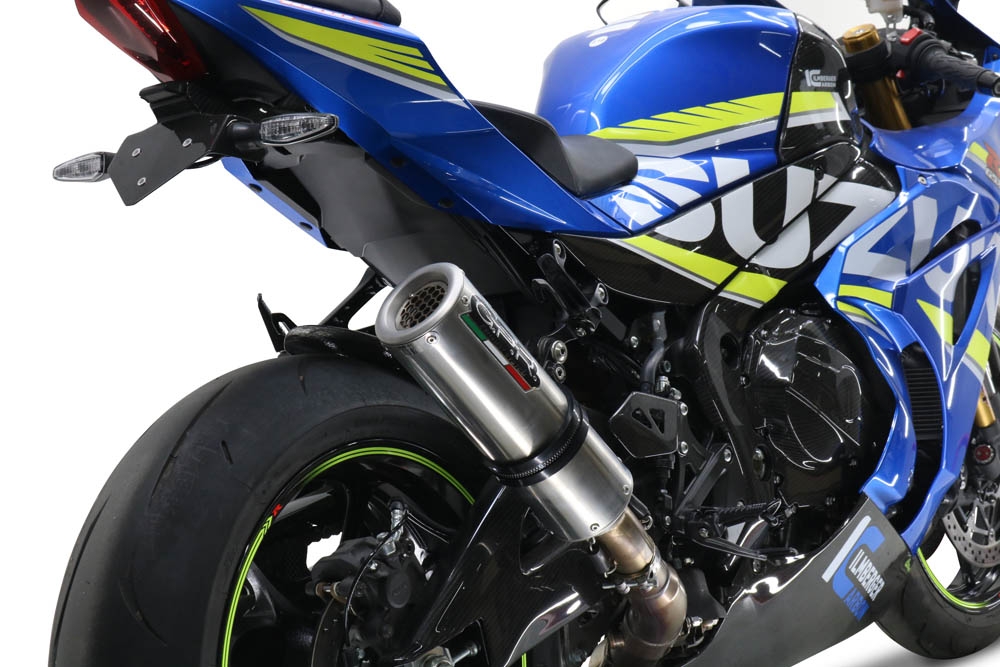 GPR exhaust compatible with  Suzuki GSX-R1000 R 2021-2024, M3 Titanium Natural, Slip-on exhaust including link pipe 