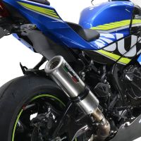 GPR exhaust compatible with  Suzuki GSX-R1000 R 2021-2024, M3 Titanium Natural, Slip-on exhaust including link pipe 