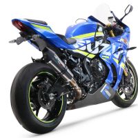 GPR exhaust compatible with  Suzuki GSX-R1000 R 2017-2020, GP Evo4 Poppy, Slip-on exhaust including removable db killer and link pipe 