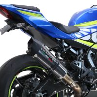 GPR exhaust compatible with  Suzuki GSX-R1000 R 2017-2020, GP Evo4 Poppy, Slip-on exhaust including removable db killer and link pipe 