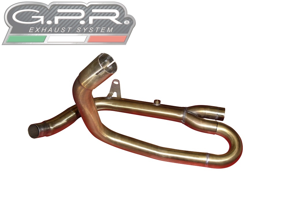 GPR exhaust compatible with  Suzuki SV650 / SV650 ABS 2016-2020, Trioval, Slip-on exhaust including removable db killer and link pipe 