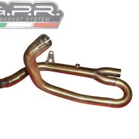 GPR exhaust compatible with  Suzuki SV650 / SV650 ABS 2016-2020, Satinox, Slip-on exhaust including removable db killer and link pipe 