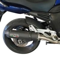 GPR exhaust compatible with  Yamaha Tdm 900 2002-2014, Furore Nero, Dual slip-on exhausts including removable db killers, link pipes and catalysts 