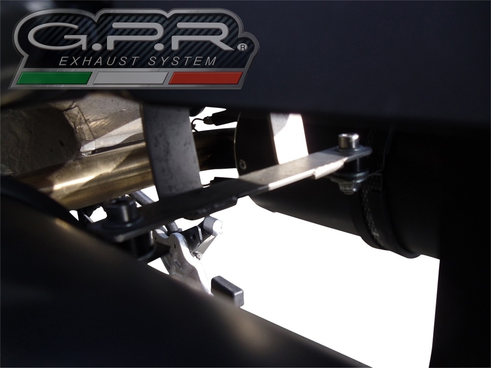 GPR exhaust compatible with  Yamaha Xt 660 Z Teneré 2008-2016, Gpe Ann. Poppy, Dual slip-on including removable db killers and link pipes 