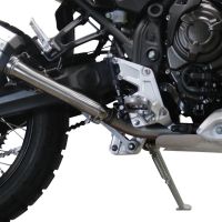 GPR exhaust compatible with  Yamaha Tenere 700 2019-2020, Furore Evo4 Nero, Slip-on exhaust including removable db killer and link pipe 