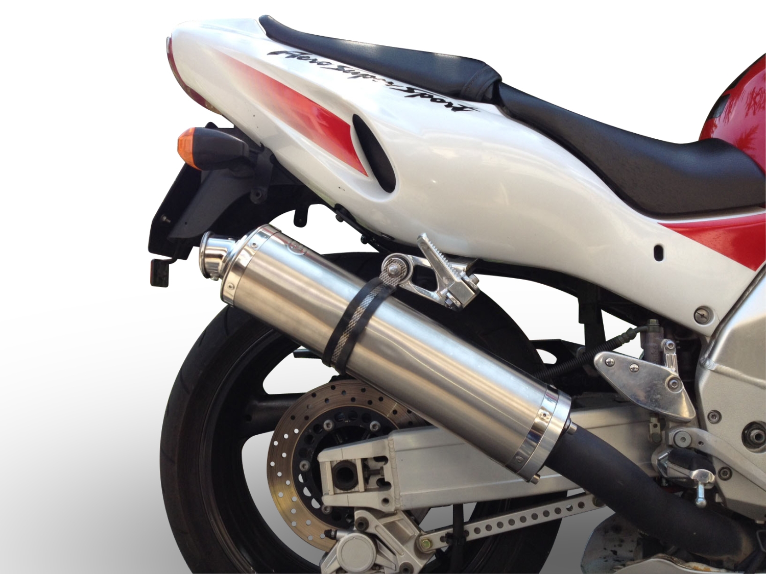 GPR exhaust compatible with  Yamaha YZF 1000 R Thunderace 1996-2003, Inox Tondo, Bolt-on silencer including removable db killer 