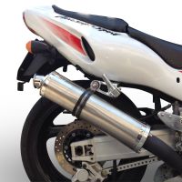 GPR exhaust compatible with  Yamaha YZF 1000 R Thunderace 1996-2003, Inox Tondo, Bolt-on silencer including removable db killer 