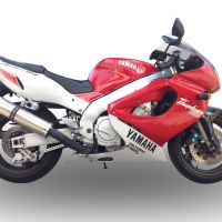 GPR exhaust compatible with  Yamaha YZF 1000 R Thunderace 1996-2003, Inox Tondo, Bolt-on silencer including removable db killer 