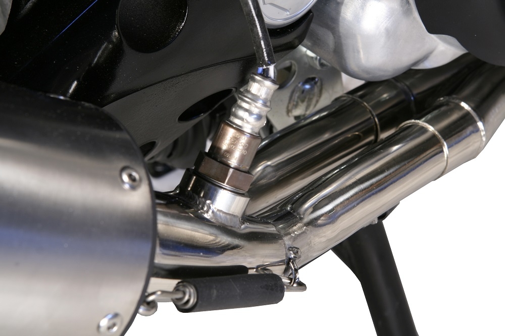 GPR exhaust compatible with  Yamaha T-Max 530 2012-2016, Gpe Ann. titanium, Full system exhaust, including removable db killer 