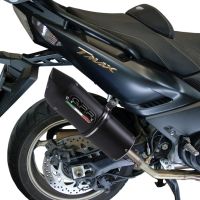 GPR exhaust compatible with  Yamaha T-Max 530 2012-2016, Furore Nero, Full system exhaust, including removable db killer 