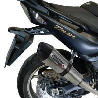 GPR exhaust compatible with  Yamaha T-Max 530 2012-2016, Gpe Ann. titanium, Full system exhaust, including removable db killer 