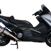 GPR exhaust compatible with  Yamaha T-Max 530 2012-2016, Gpe Ann. titanium, Full system exhaust, including removable db killer 