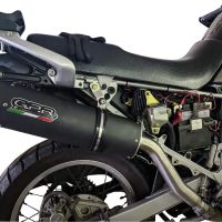 GPR exhaust compatible with  Honda Transalp XL600V 1996-1999, Furore Poppy, Slip-on exhaust including removable db killer and link pipe 