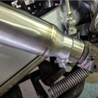 GPR exhaust compatible with  Honda Transalp XL600V 1996-1999, Satinox , Slip-on exhaust including removable db killer and link pipe 