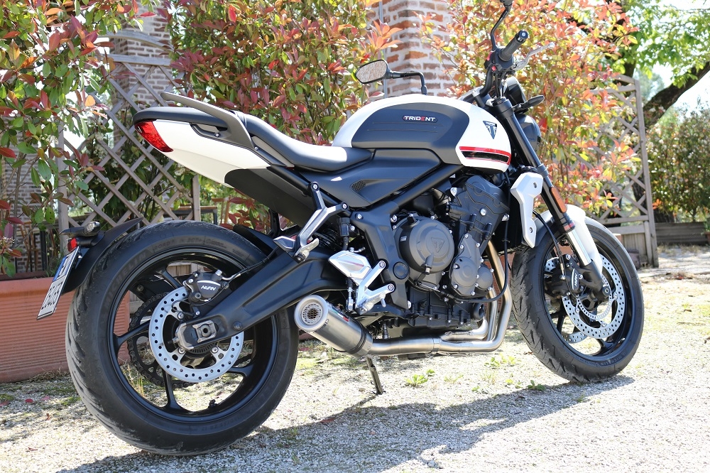 GPR exhaust compatible with  Triumph Trident 660 2021-2024, M3 Inox , Full system exhaust, including removable db killer 