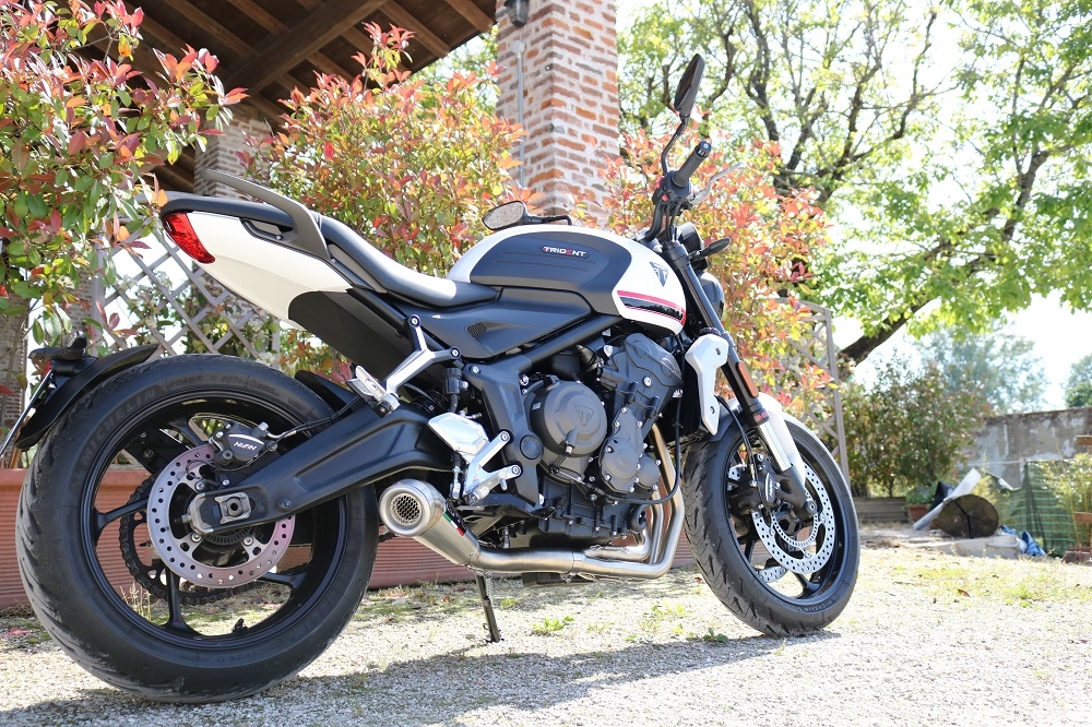 GPR exhaust compatible with  Triumph Trident 660 2021-2024, Powercone Evo, Full system exhaust, including removable db killer 