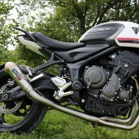 GPR exhaust compatible with  Triumph Trident 660 2021-2024, Powercone Evo, Full system exhaust, including removable db killer 