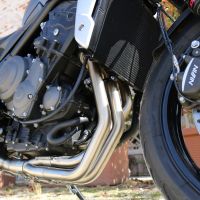 GPR exhaust compatible with  Triumph Trident 660 2021-2024, Deeptone Inox, Full system exhaust, including removable db killer 