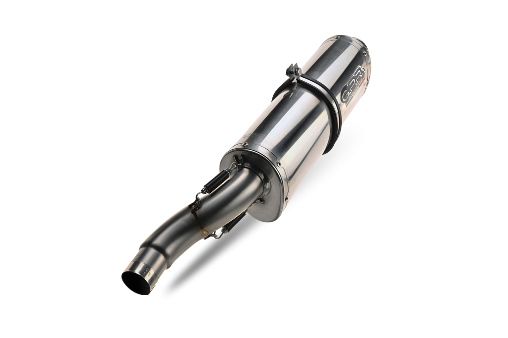 GPR exhaust compatible with  Yamaha XJR1300 1999-2006, Trioval, Dual slip-on including removable db killers and link pipes 