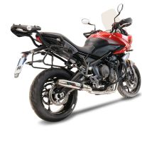 GPR exhaust compatible with  Triumph Trident 660 2021-2024, Deeptone Inox, Full system exhaust, including removable db killer 